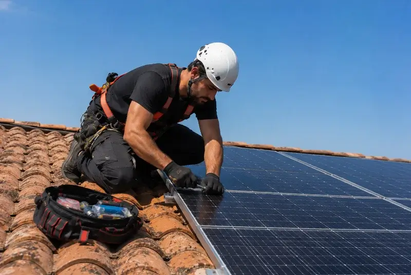 Maintenance et monitoring de panneaux solaires à Saint-Martin-d'Août